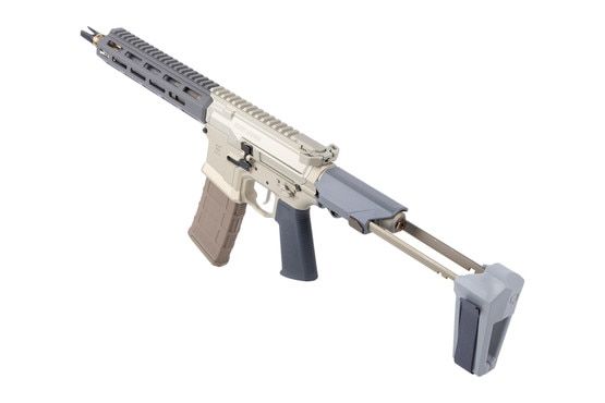 Q Honey Badger 10" 5.56 NATO Pistol features AR-style controls